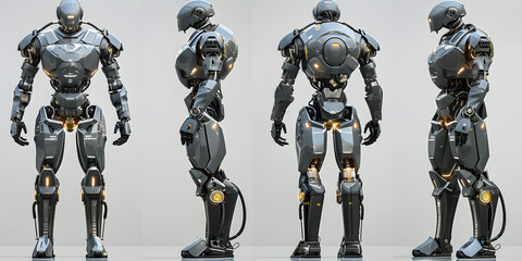 Futuristic Humanoid Android