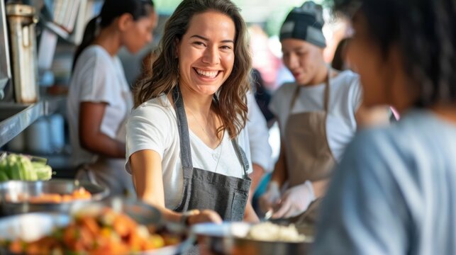 Helping Others at Food Kitchen