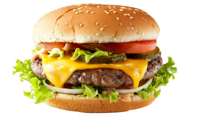 Cheeseburger, isolated