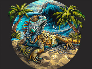 Cool Iguana Logo  