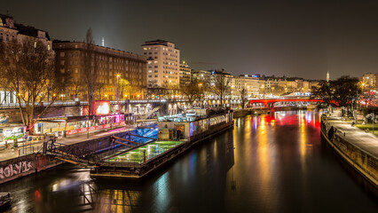 Donaukanal Vienna @ Night