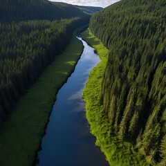 river in the mountains