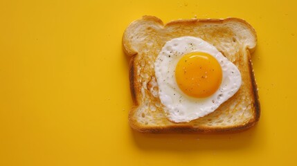 National Egg Day with toast. copy space for text