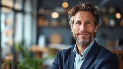 Fototapeta premium Modern Urban Purchaser: Embracing Innovation and Sustainability in Professional Life
