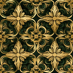 Seamless Pattern, Thailand style The beauty of patterns is a resource for designing and creating a variety of graphic works.