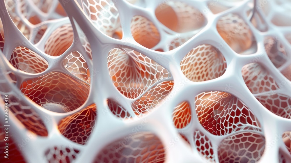 Aufkleber a breathtakingly realistic depiction of an abstract geometric mesh pattern, reminiscent of a cosmic 
