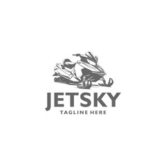 Jetsky transport logo vector illustration