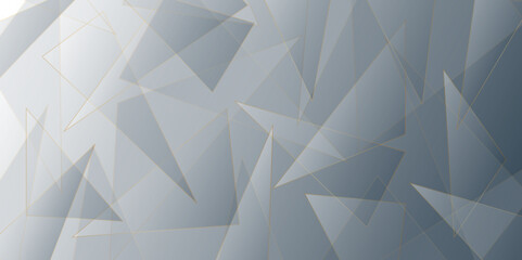 Obraz premium modern geometrical golden line abstract Triangular background backdrop. Beautifully rendered low poly background gradients color graphic design wallpaper, Banner Pattern background template, vector.
