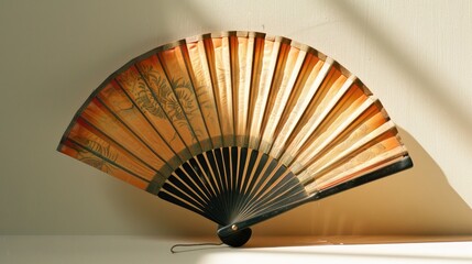 A hand fan is a flat surface that is waved to produce air movement