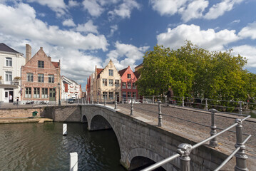 Naklejka premium old towns in the Flemish country