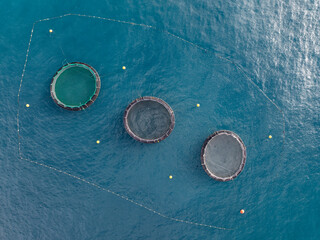 Aerial view of Fish Farm, Mellieha, Malta.
