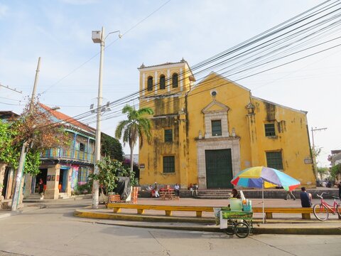 saint Trinity church in Getsemani, Cartagena de Indias, Colombia
