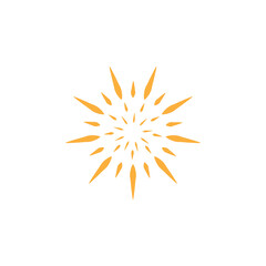 Fototapeta premium Sun logo design, vector logo design, illustration 