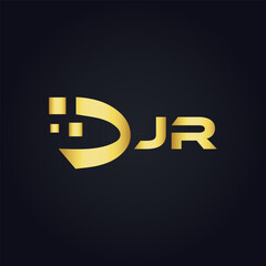 JR logo. J R design. White JR letter. JR, J R letter logo design. J R letter logo design in FIVE, FOUR, THREE, style. letter logo set in one artboard. J R letter logo vector design.