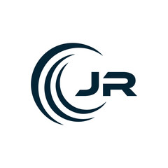 JR logo. J R design. White JR letter. JR, J R letter logo design. J R letter logo design in FIVE, FOUR, THREE, style. letter logo set in one artboard. J R letter logo vector design.
