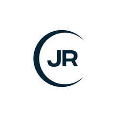 JR logo. J R design. White JR letter. JR, J R letter logo design. J R letter logo design in FIVE, FOUR, THREE, style. letter logo set in one artboard. J R letter logo vector design.