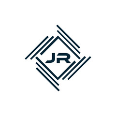 JR logo. J R design. White JR letter. JR, J R letter logo design. J R letter logo design in FIVE, FOUR, THREE, style. letter logo set in one artboard. J R letter logo vector design.