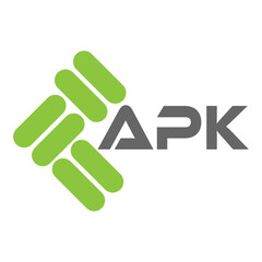 APK letter logo vector design, APK simple and modern logo. APK luxurious alphabet design