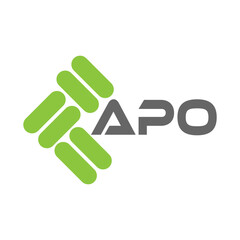APO letter logo vector design, APO simple and modern logo. APO luxurious alphabet design