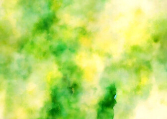 Fototapeta premium Abstract Light Brown and Green Hues Watercolor Masterpiece Background