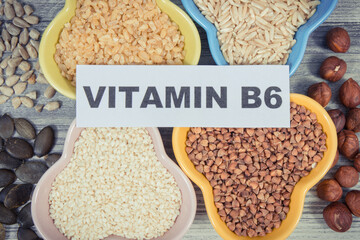Healthy nutritious food as source natural vitamin B6, fiber and other minerals