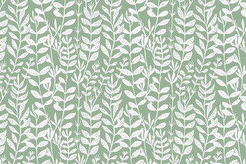 Toile pattern tapestry. Linocut print. Monochrome botanical pattern background. Created with Generative AI technology.