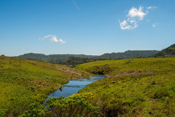Campos dos Padres, com suas famosas plan&iacute;cies no alto das montanhas de Urubici, Santa Catarina.