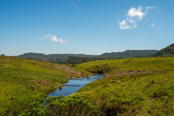 Campos dos Padres, com suas famosas planícies no alto das montanhas de Urubici, Santa Catarina.