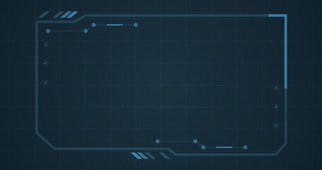 Rectangle hud interface dynamic moving shapes. Stream starting bg. Technology hud viewfinder motion graphic element static scientific games movies title. Cyber concept software geometry cut out.