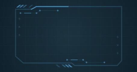 Rectangle hud interface dynamic moving shapes. Stream starting bg. Technology hud viewfinder motion graphic element static scientific games movies title. Cyber concept software geometry cut out.