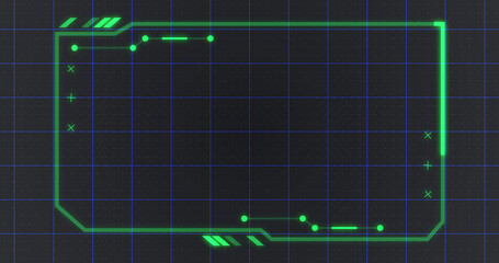 Rectangle hud interface dynamic moving shapes. Stream starting bg. Technology hud viewfinder motion graphic element static scientific games movies title. Cyber concept software geometry cut out.