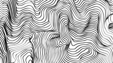 Abstract line pattern with wavy and intersecting lines