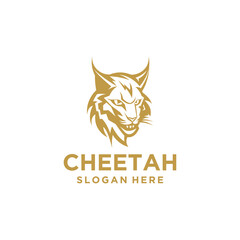 Cheetah, animal and wildlife logo vector illustration