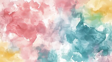 Fototapeta premium Abstract watercolor pattern with pastel hues