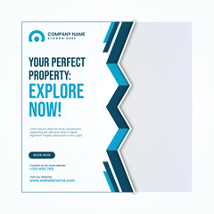 Modern real estate social post design template