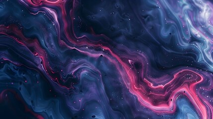 Mesmerizing Swirls of Cosmic Energy An Otherworldly Abstract Digital Composition