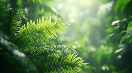 A leafy green tree with a bright sun shining on it