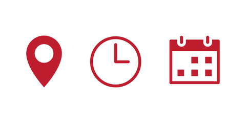 location, place and time icon