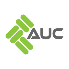 AUC letter logo vector design, AUC simple and modern logo. AUC luxurious alphabet design