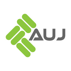 AUJ letter logo vector design, AUJ simple and modern logo. AUJ luxurious alphabet design