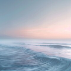 Beachside sunset, abstract horizon, pastel tones