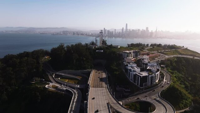 San Francisco Bay Bridge, California - Breathtaking Aerial Views
