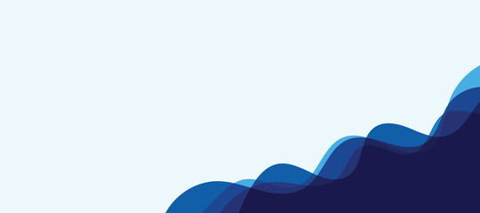 abstract blue background with waves