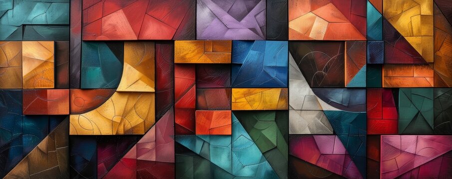 On the first day of summer, embrace geometric patterns with a vibrant palette of colors