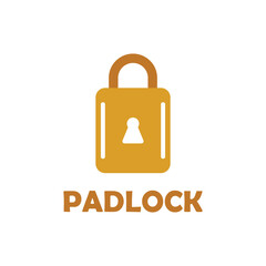 padlock icon design vector logo