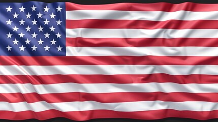 Obraz premium A large American flag with stars and stripes