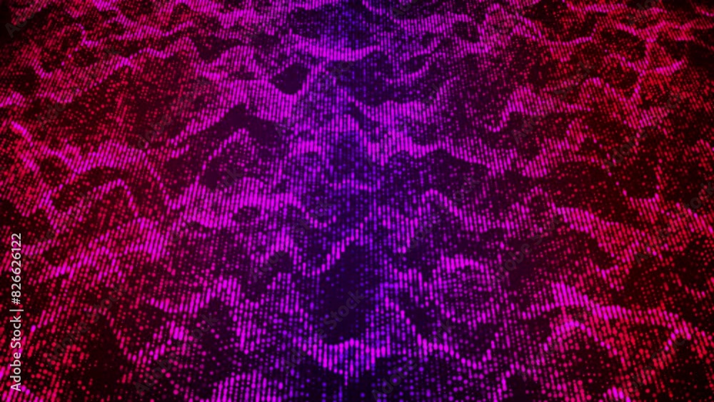 Poster particle data flow. computer generated 3d render