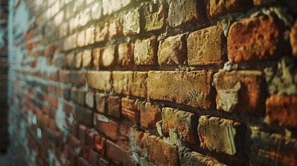 Warm Rustic Brick Wall Backdrop for Home Decor and Product Presentation
