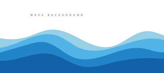 Obraz premium abstract blue wave