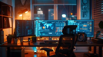 Cutting Edge Remote Work Setup with Advanced Communication and Networking Tools for Efficient Digital